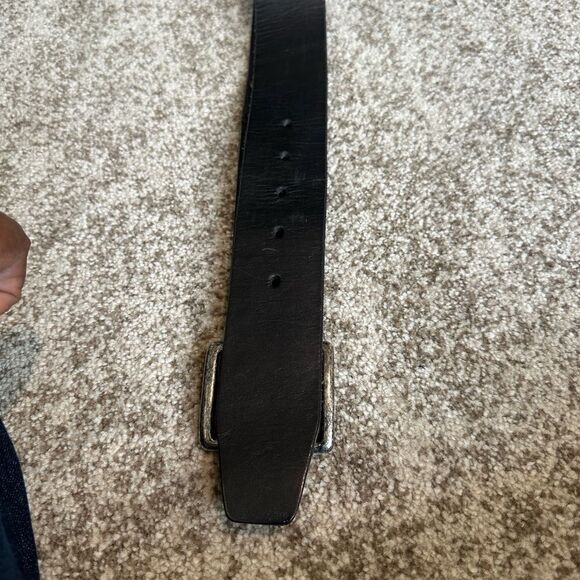 Linea Pelle Black Leather Studded Belt M main image 5